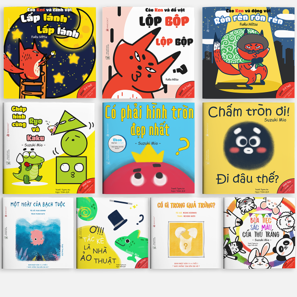Combo 10 cuốn Ehon Nhật Bản cho bé 0-6 tuổi thông minh, sáng tạo