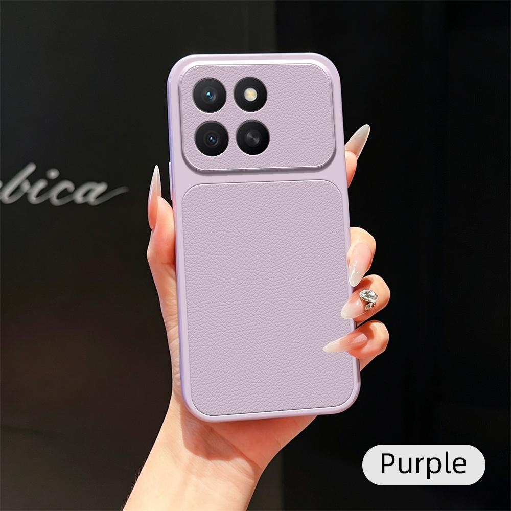 Luxury Lychee Leather Shockproof Phone Case For Honor X8C X8B X8A Instantly Turn Full Bumper Matte Cover - Image 2