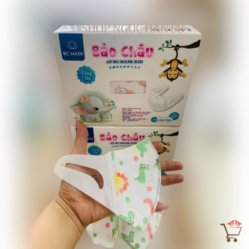 Khẩu trang trẻ em 3D mask bảo châu hộp 50 cái