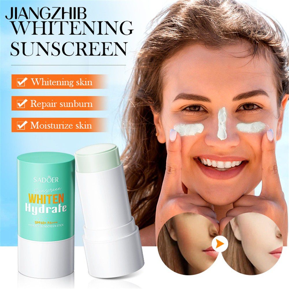 JIANGZHIB SADOER กันแดด SPF50 ป้องกันแสงอัลตราไวโอเลตชื้นครีมกันแดดป้องกันเหงื่อชื้นครีมกันแดด