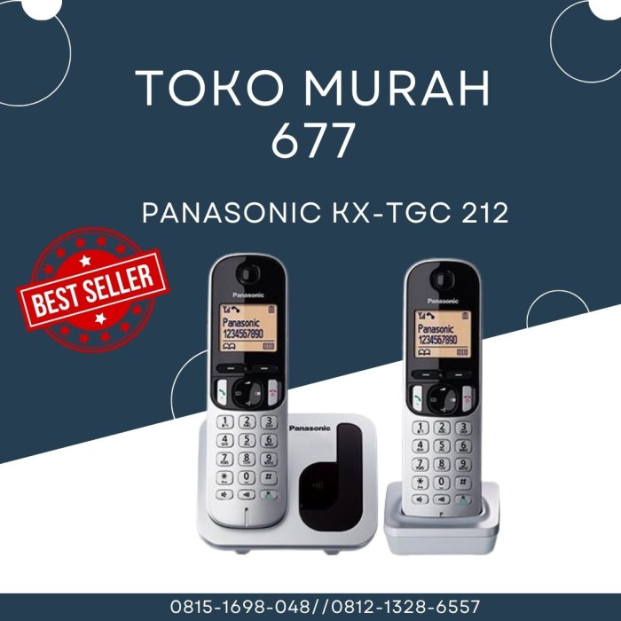 PANASONIC CORDLESS/TELEPON WIRELESS PANASONIC KX-TGC212 Harga  1,506,000 Ringgit*Penghantaran Percuma