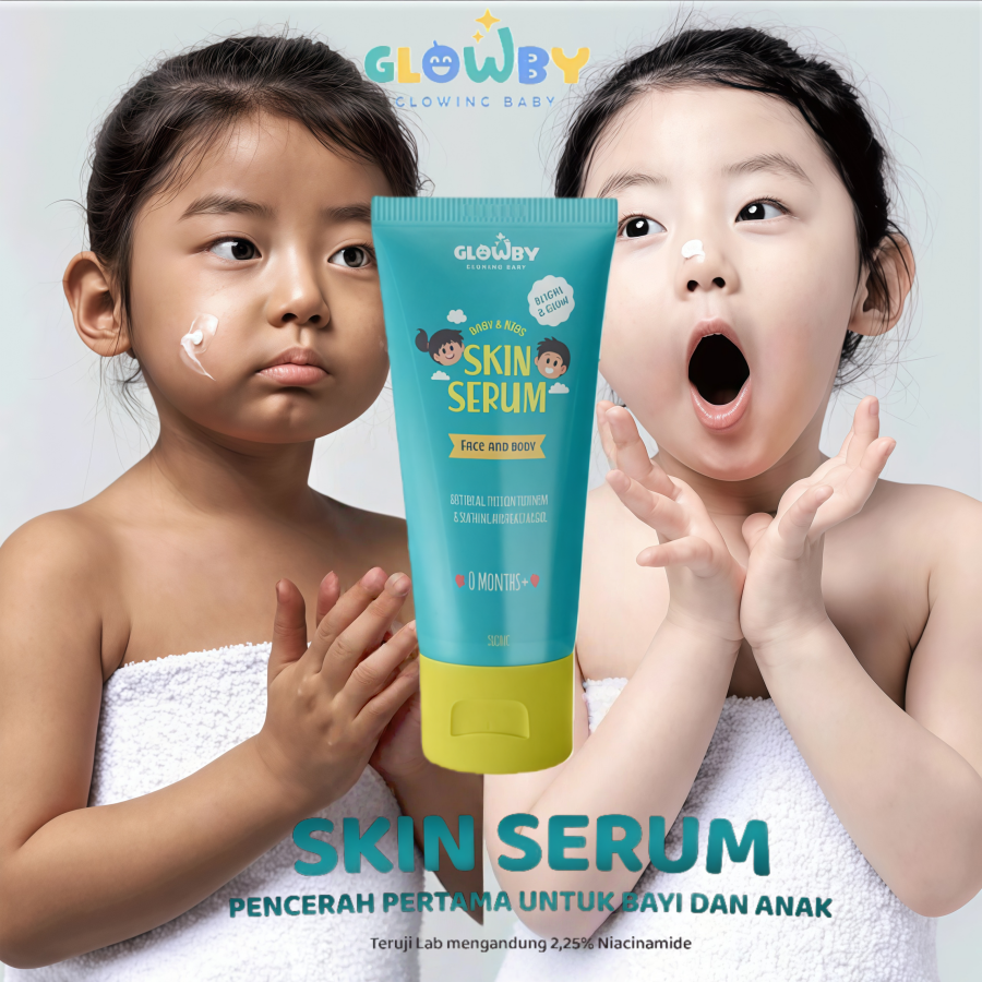 (Glowby) Skin Serum Lotion Wajah dan Badan Semua Jenis Kulit Pencerah Kulit Bayi dan Anak 100 ml
