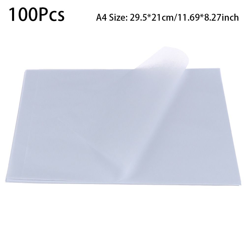 BESTOUR 100Pcs Drawing Sheet A4 Tracing Paper Office Art Supplies Calligraphy Writing Drawing Copy Paper Durable White Translucent Sketching Paper
