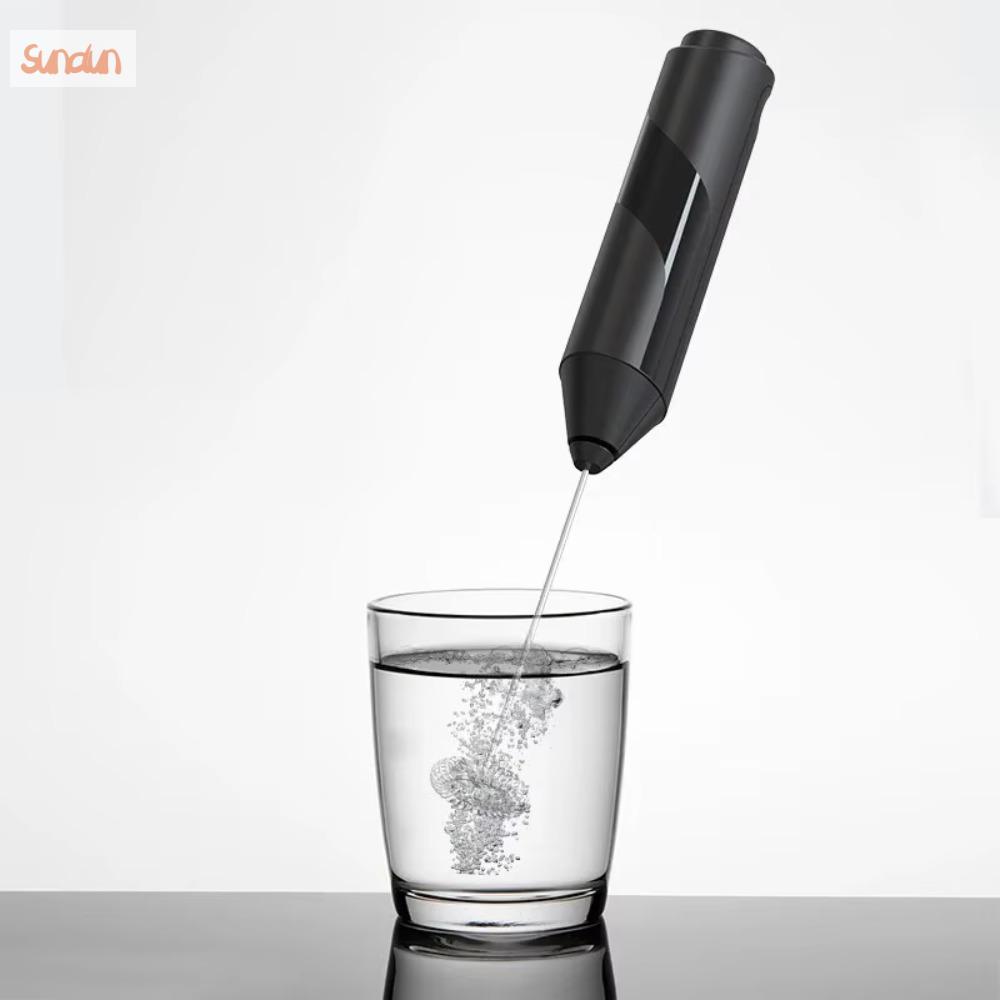 SUNDUN Chạy bằng pin Máy đánh sữa điện có giá đỡ Hiệu quả Máy đánh trứng Di động Cầm tay Máy trộn đồ uống Sữa