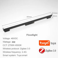 Zigbee Tuya Smart Dimmable Magnetic Track Lights Zigbee2mqtt 48V Alexa Assistant Voice Remote Control Line Lamp Spot Led Rail