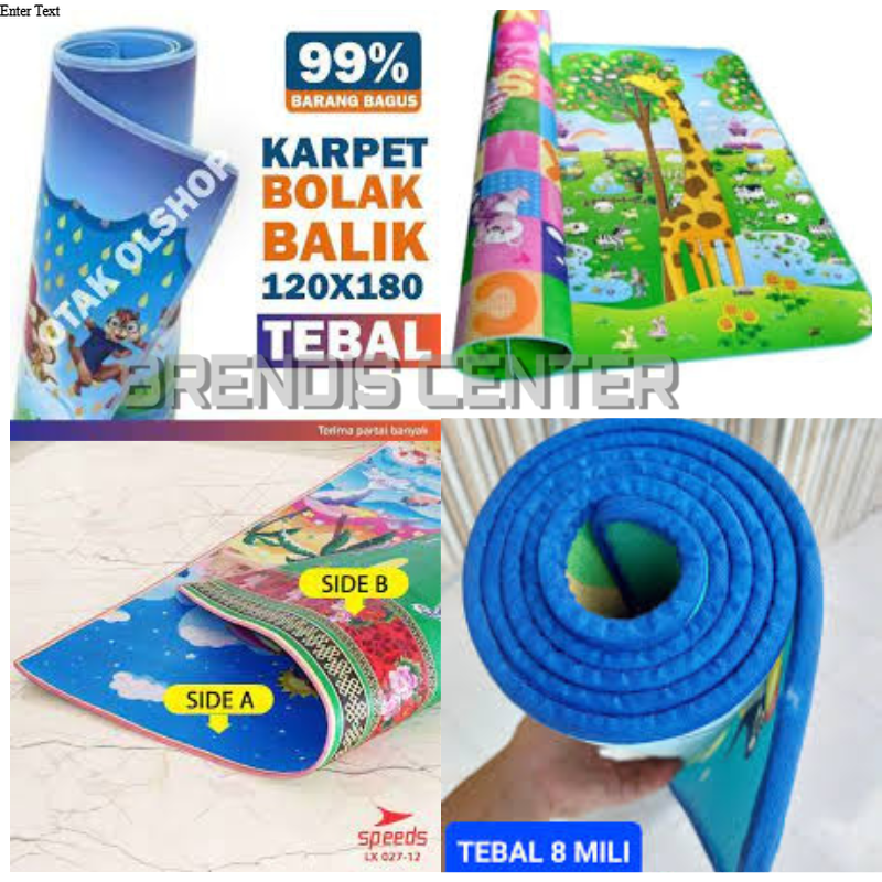 KARPET foam BOLAK BALIK KARPET 120X180 CM realpict