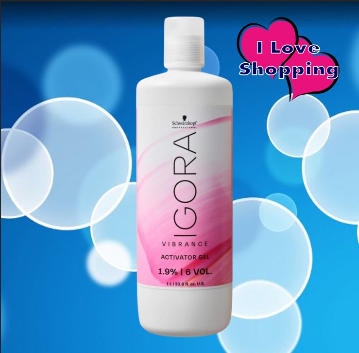 Schwarzkopf Igora Vibrance Activator Gel 1.9% 6 Vol 1000 ml ช่วยปกป้องเส้นผมระหว่างกระบวนการทำสีผมแบบกึ่งถาวร ราคา 530 บาท*ส่งฟรี