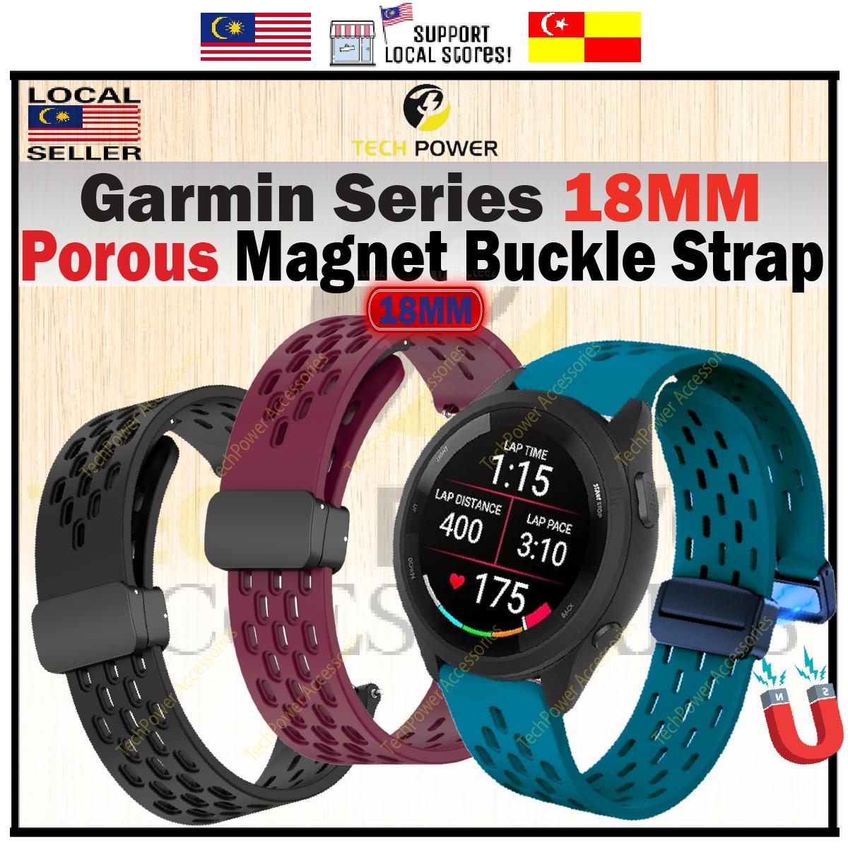 Cinturino Quick-Fit 18mm In Silicone Per Garmin Venu 2S, Vivoactive 4S, Vivomove 3S - 10 Colori