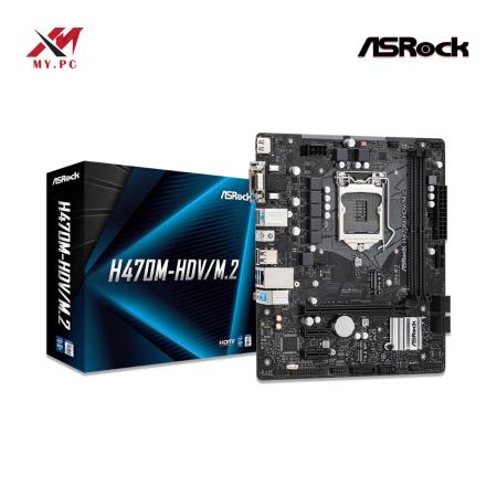 ASRock H470M-HDV/M.2 Micro ATX Motherboard for 10th Gen Intel