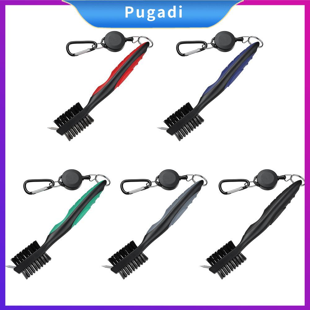 PUGADI Bền Golf Phụ Kiện Irons Woods Công Cụ làm sạch Câu Lạc Bộ Golf Bàn Chải Clip Để Túi Rãnh Cleaner