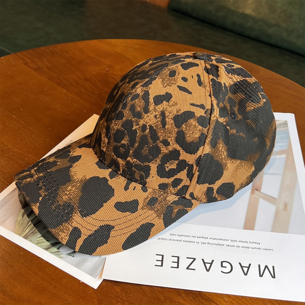 Mũ bucket và mũ lưỡi trai thêu màu da beo đội đôi coupleđội nhóm nam nữ AH2065