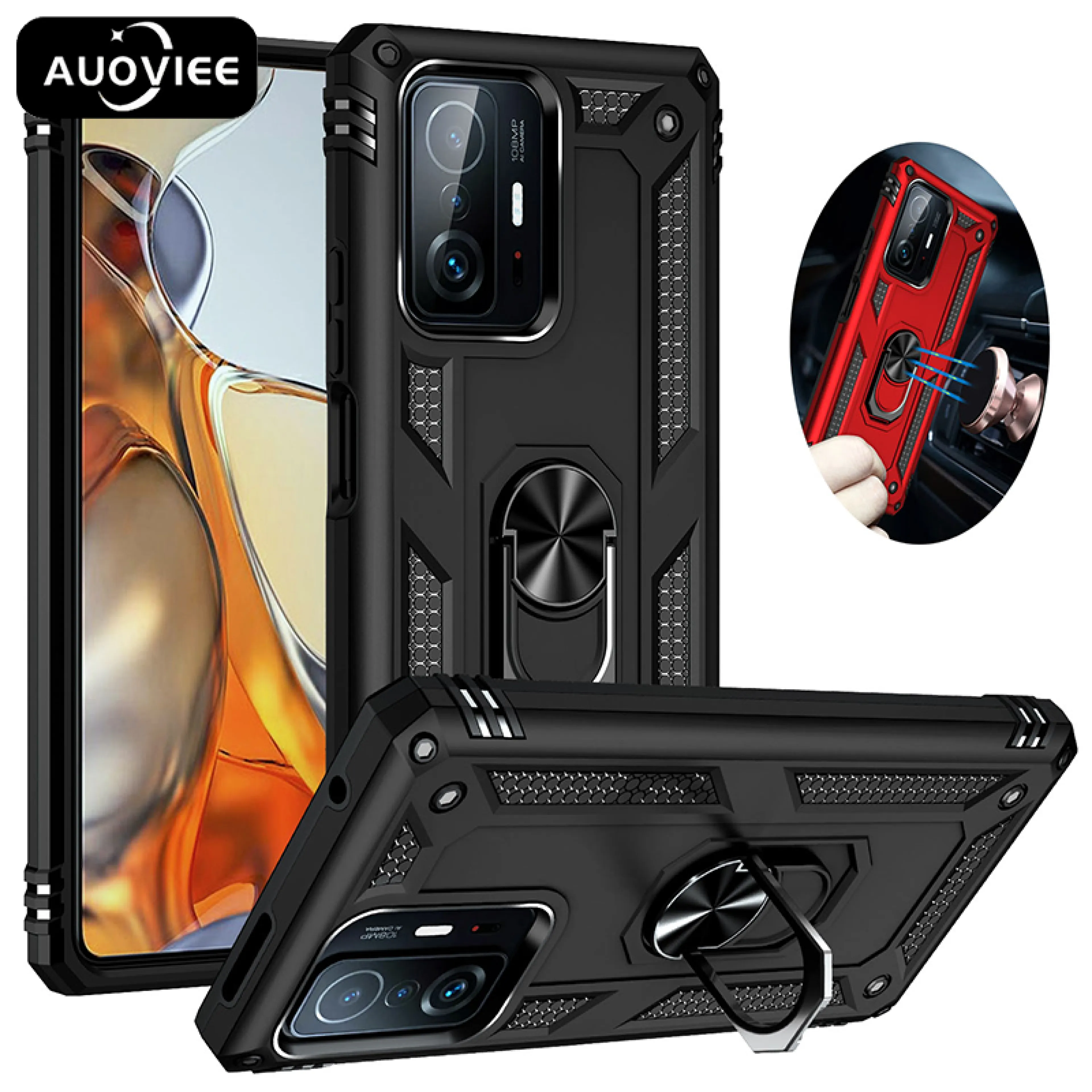 AUOVIEE Case For Xiaomi Mi 12 11 10 9 Lite Pro Ultra 11T 11i 10T 9T 12Pro Case Armor Shockproof Cover For Mi 9Lite 9se cc9e A3Lite Case
