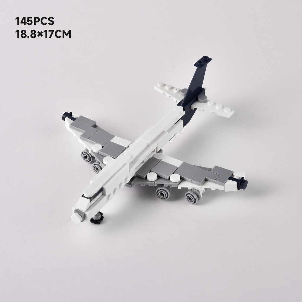 Máy bay chở khách Mô hình đồ chơi lắp ráp tương thích với Lego nhỏ bé moc tinh tế Boeing 747 máy bay
