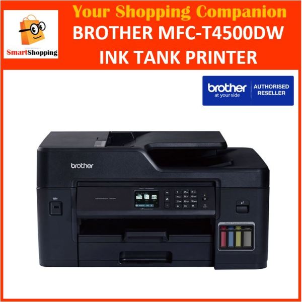 Brother MFC-T4500DW A3 Refill Ink Tank Multi-Function All-In-One Printer 3 Years On-Site Singapore Warranty Singapore