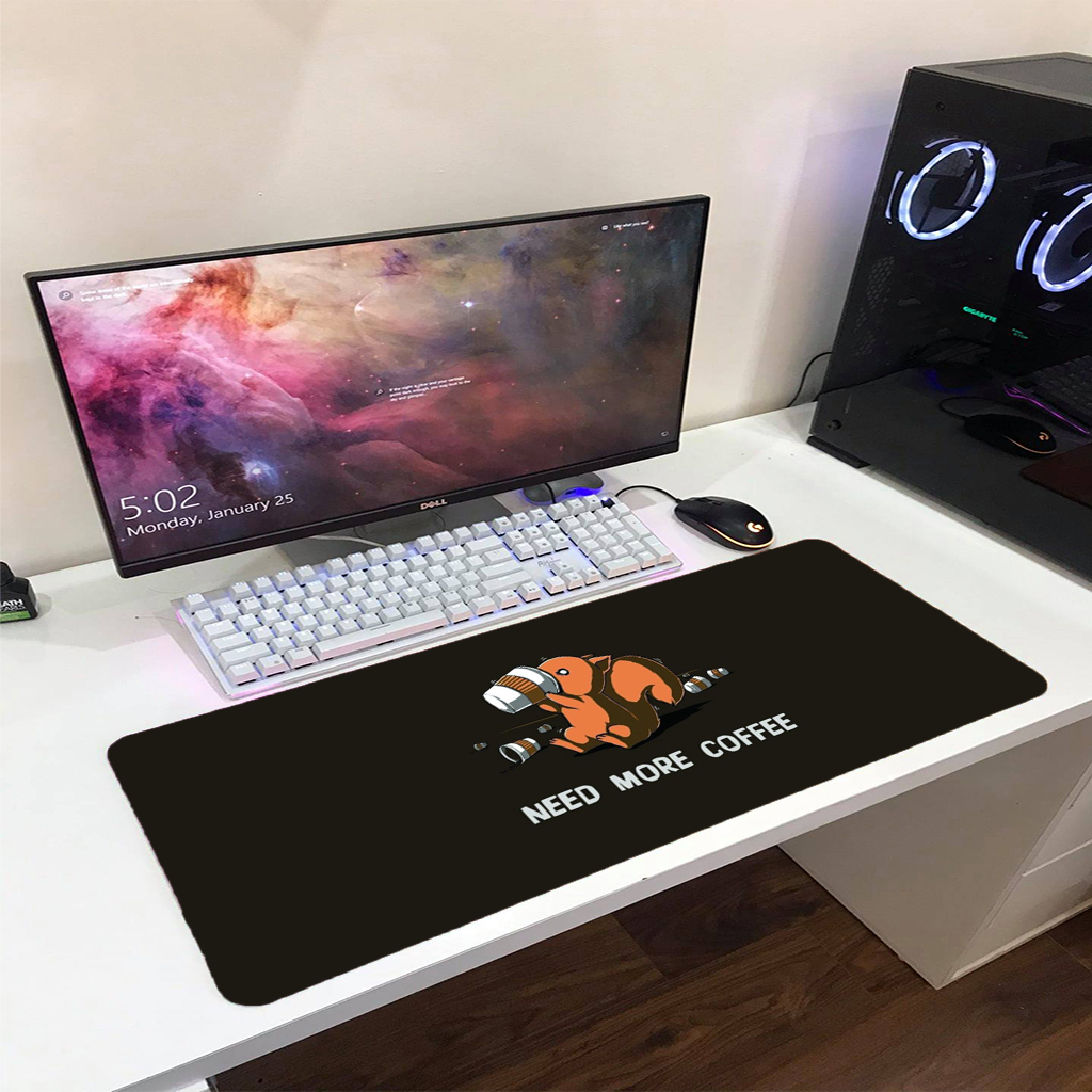 Lót chuột cỡ lớn 80x30cm dày 2mm pad gaming cỡ lớn speed bo viền chắc chắn