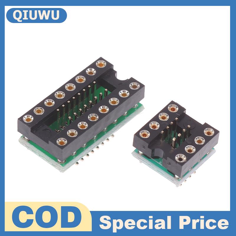 QIUWU 1 3 cái Bộ khuếch đại hoạt động có thể tháo rời interconverter DIP8 để SOP8 DIP16 để SOP16 Card âm thanh thử nghiệm thay thế tự làm bộ phận