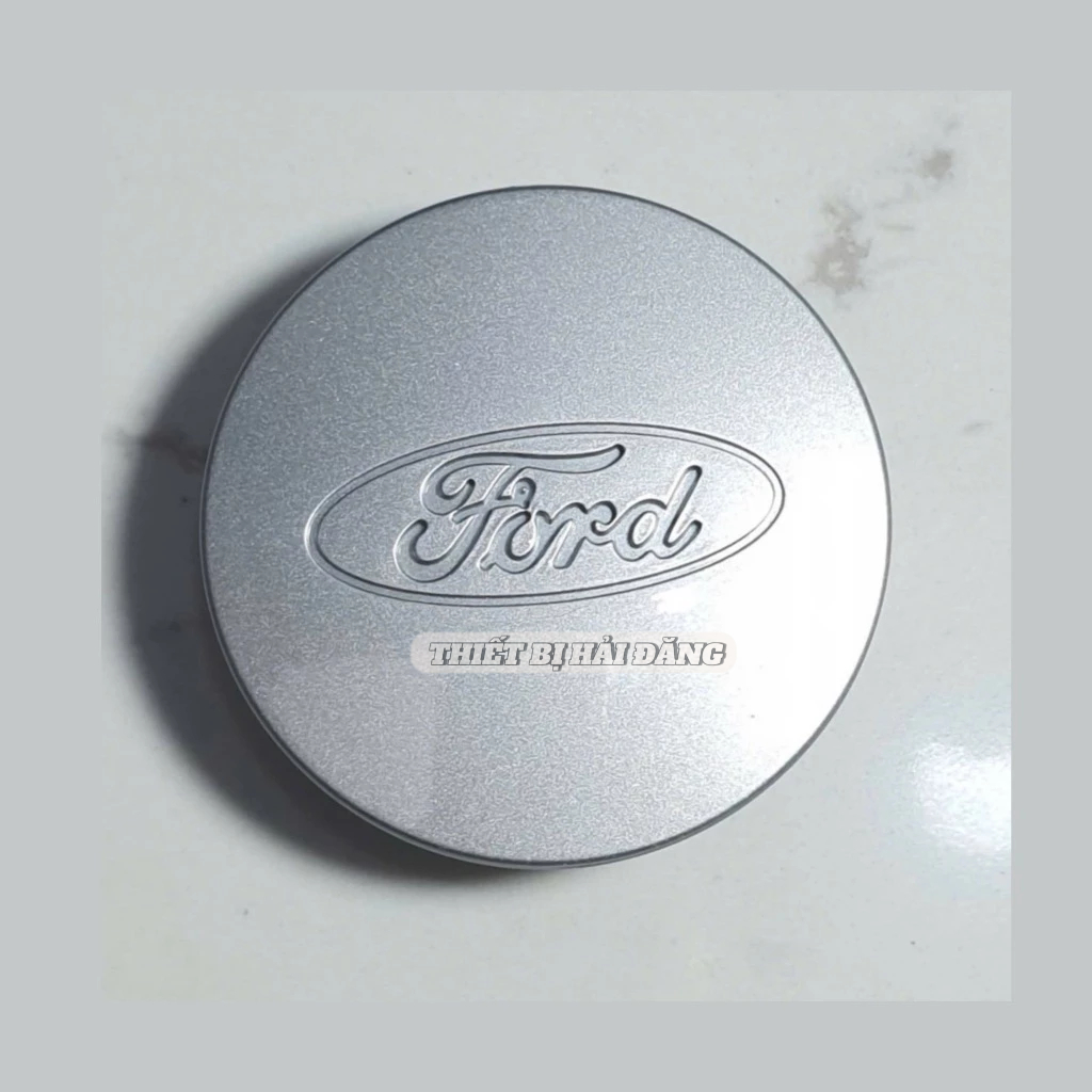 Logo chụp mâm Ốp lazang bánh xe ô tô Ford Ranger Ford Everest đường kính ngoài 70mm