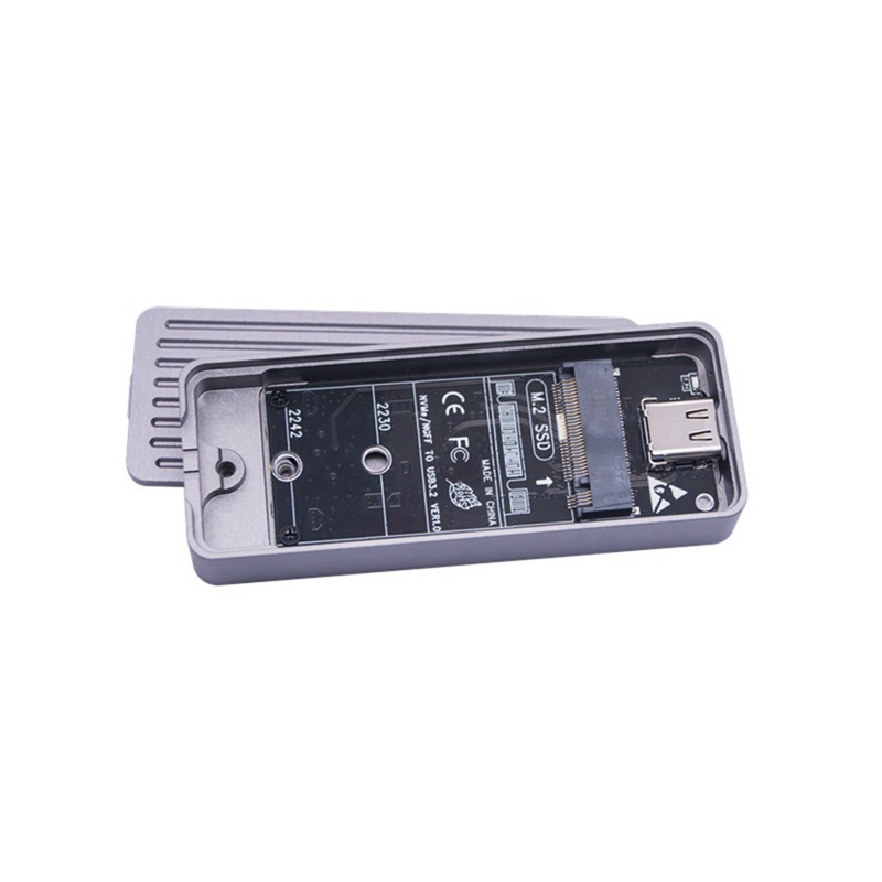 (KHAJ) M.2 NVMe NGFF SSD Enclosure USB 3.2 GEN 2 to M.2 SSD 20Gbps Solid State Drive M.2 Case Box