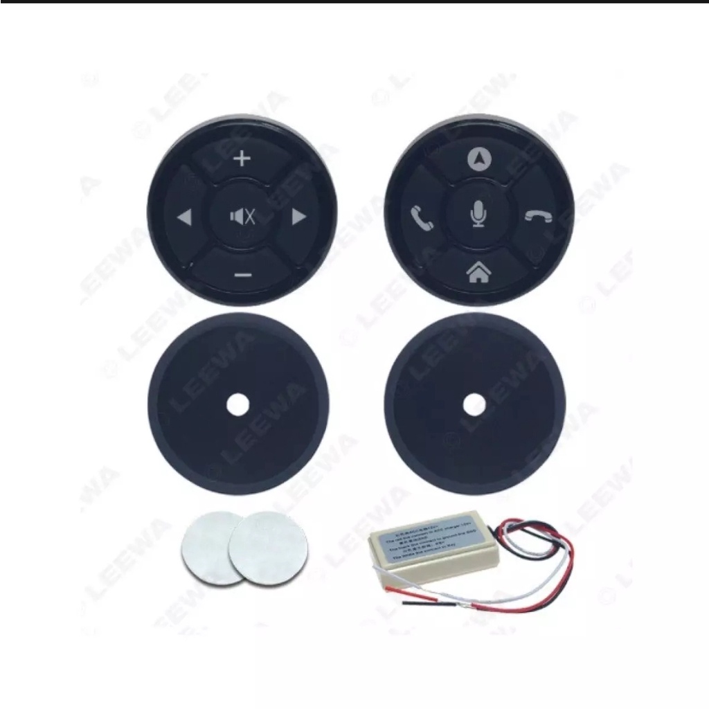 Bộ 10 Phím Điều Khiển Vô Lăng Dùng Cho đầu DVD, Màn Hình Android Ô tô Xe Hơi