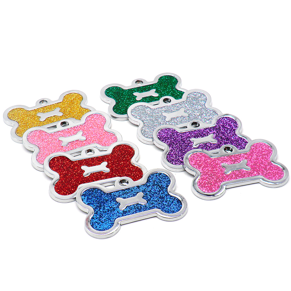 New 20 Pcs Personalized Bone Dog Id Tag Engraved Pet Id Name Puppy Dog Tag Pendant Collar Puppy Collar Dog Pendant Accessories
