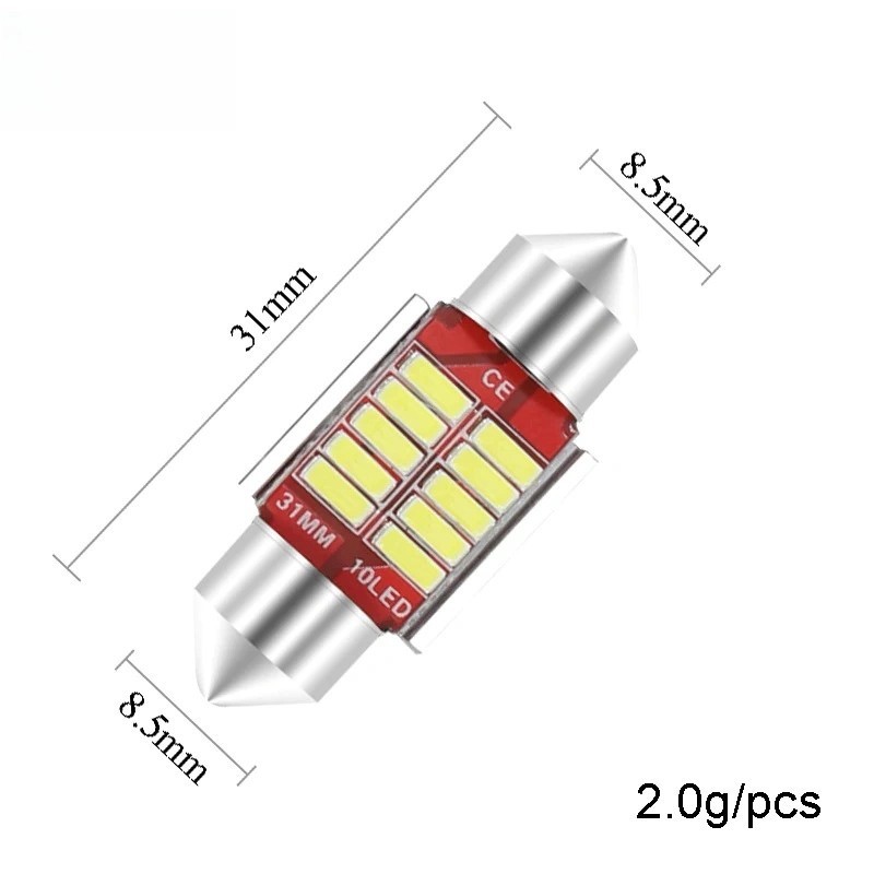 【FUCO】Bóng đèn led trần ô tô xe hơi 12v C5W siêu sáng đủ size phù hợp với mọi loại xe