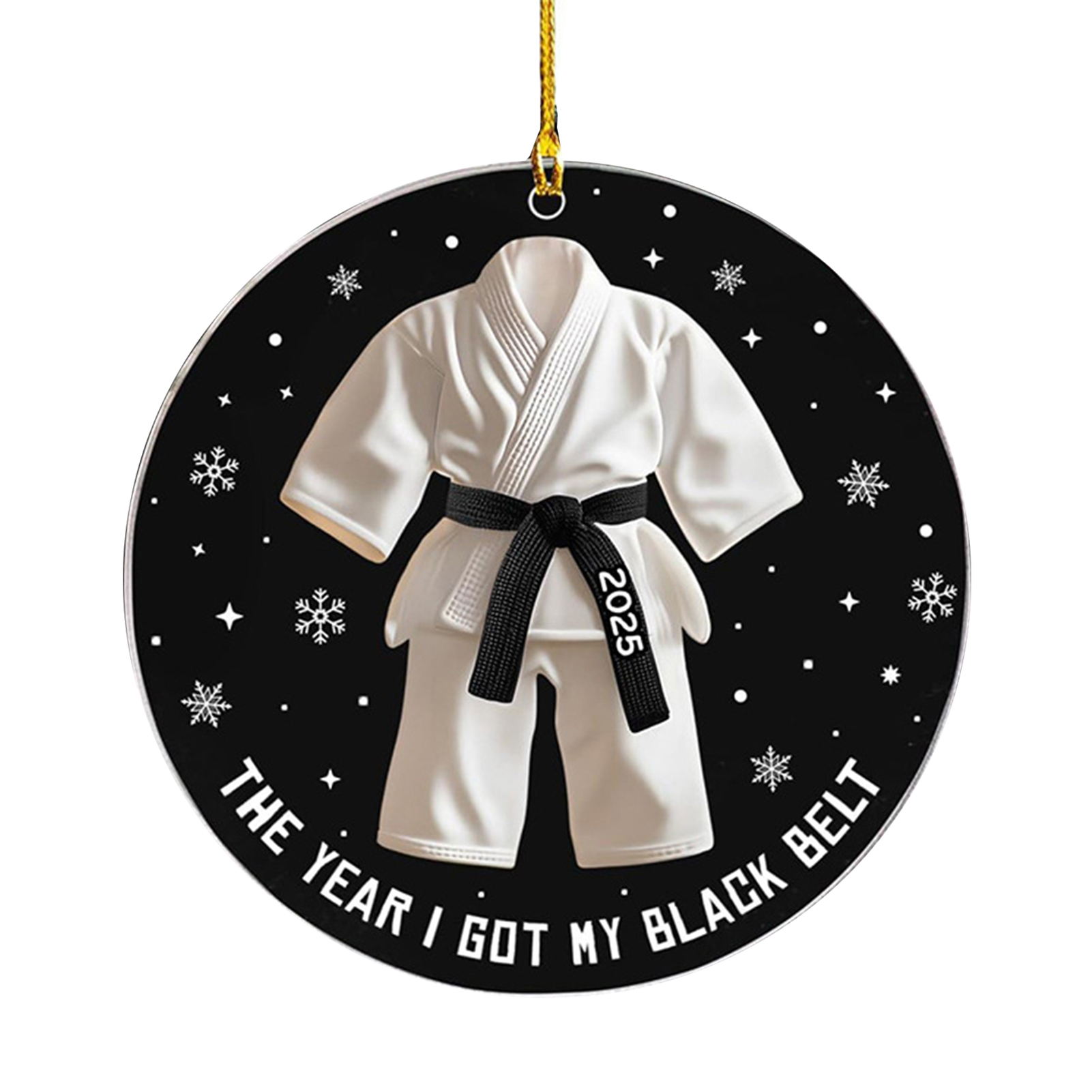 Quà Tặng Karate lưu niệm võ thuật ralapu cho Võ Sĩ Karate đồ trang trí Giáng sinh đai đen Taekwondo 2D Acrylic quà Tặng lưu niệm cho trẻ em Giáo viên hướng dẫn những người yêu thích Karate-năm tôi có đai đen kỳ nghỉ