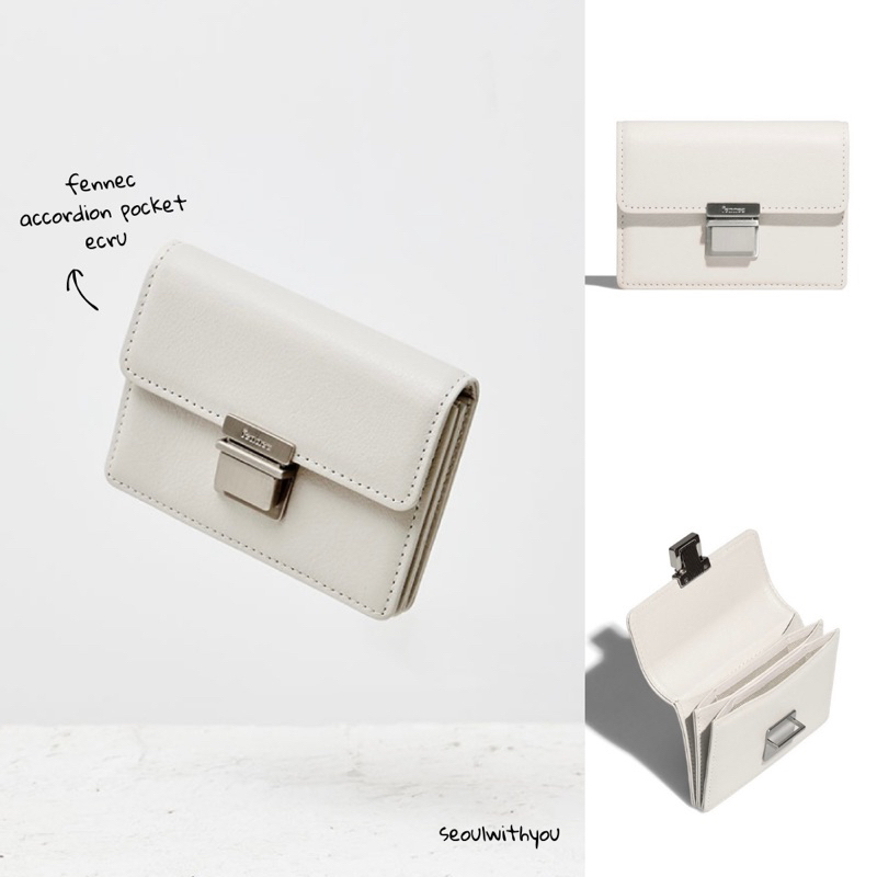 พร้อมส่ง/ของแท้] Fennec Push Accordion Pocket Ecru