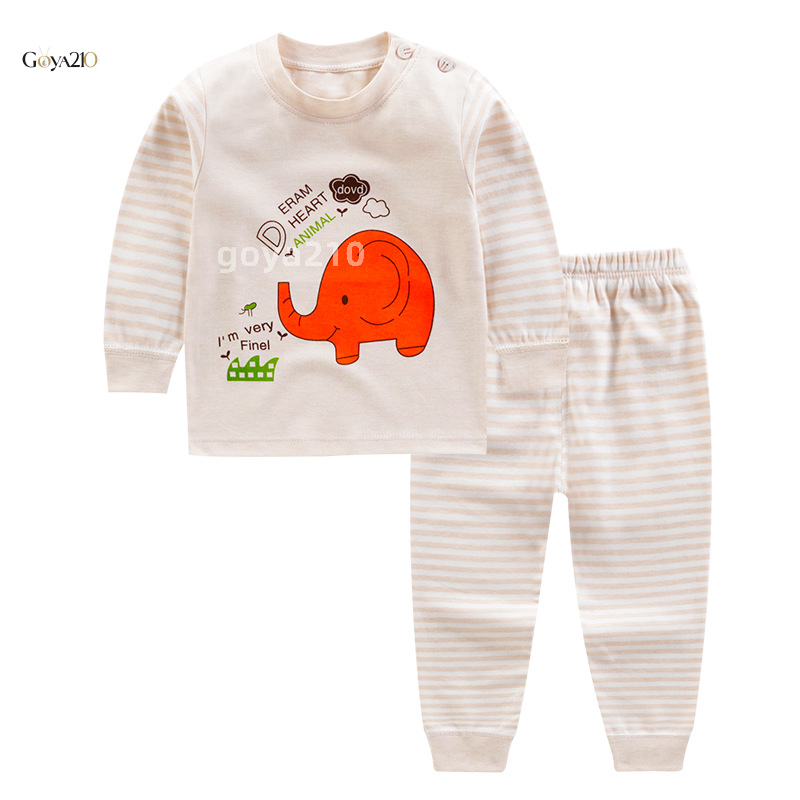 Bộ Đồ Lót Cotton Trẻ Em Mùa Xuân Và Mùa Thu, Quần Áo Mùa Thu Cotton Màu Cho Bé, Quần Áo Mùa Thu, Đồ Mặc Nhà Cho Bé Trai Và Bé Gái