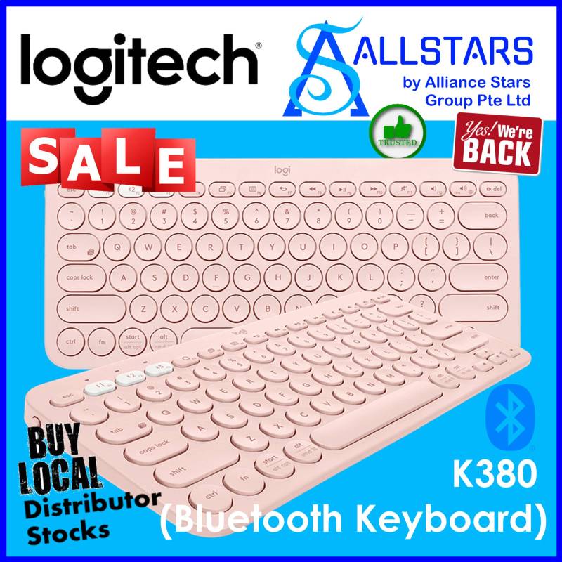 ALLSTARS : We are Back / Keyboard Promo) LOGITECH K380 Multi-device Bluetooth Keyboard (Black : 920-007596 / Blue : 920-007597 / Rose : 920-009579 / White : 920-009580) (Local Warranty 1year with Local Distributor BanLeong) Singapore