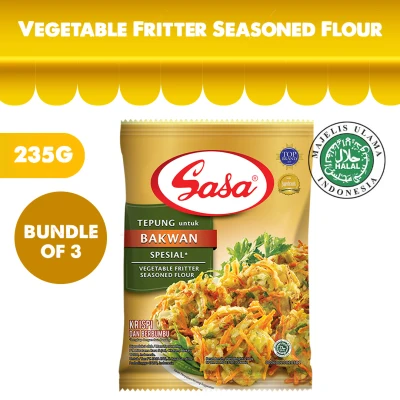 [Bundle of 3][Halal] Sasa Vegetable Fritter Seasoned Flour 235G