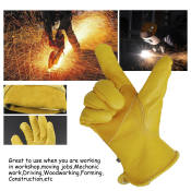 Cowhide Leather Welding Gloves for Work and Motorcycle Protection