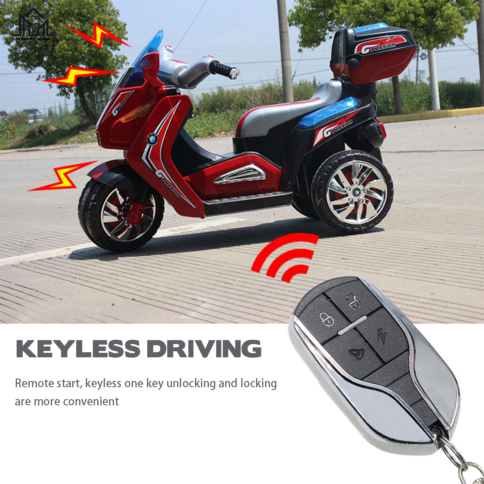 Xe tay ga hệ thống báo động an ninh 125 dB Chống báo trộm thích hợp cho xe đạp thể thao xe đạp leo núi