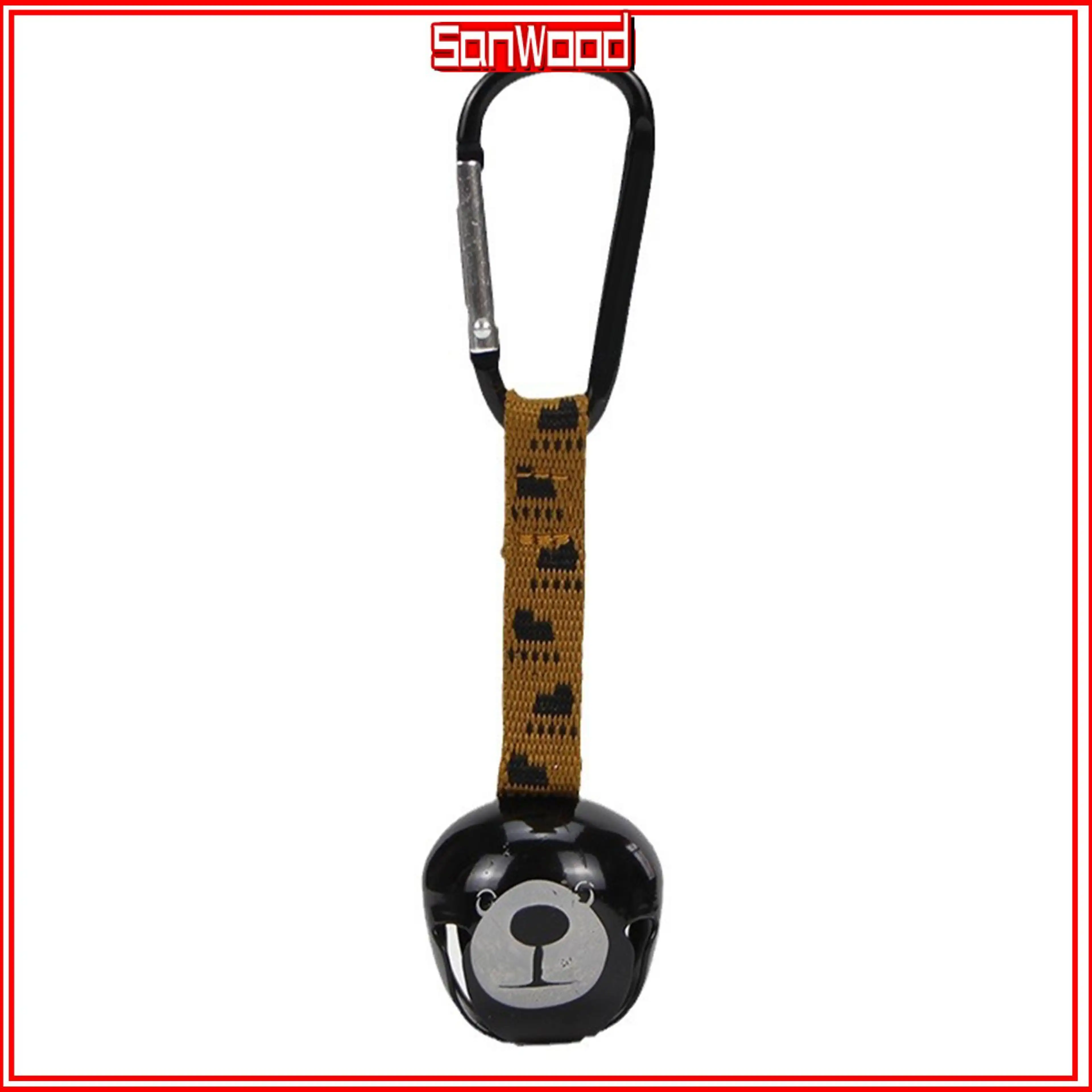 Bear Shape Bell Bear Safety Bell Camping Black Bear Hanging Bell with Carabiner – Loud Heavy Duty Outdoor Backpacking Hiking Belt Wind Chime Decoration for Travel Camping and Adventure Gear in Asia
