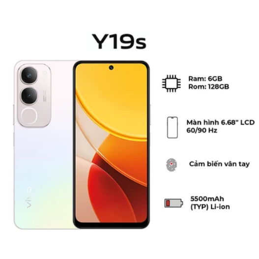 Điện thoại Vi.v0_Y19s 8GB/128GB Hàng Chính hãng Mới 100% - 2