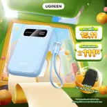 Pin sạc dự phòng 10000mAh Ugreen | Sạc nhanh PD 20W | Kèm cáp sạc USB-C | Bảo hành 18 tháng 1 đổi 1 45423