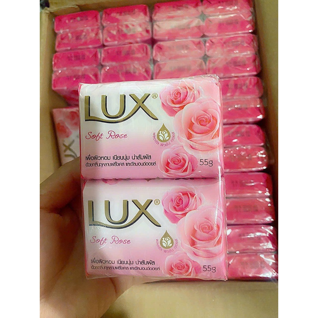 Xà phòng cục hương hoa soft rose lux thái lan