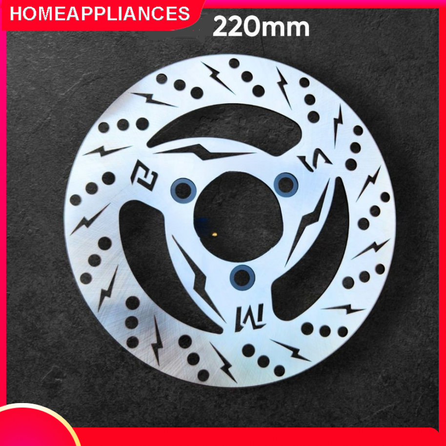 【HCM/24H】Đĩa phanh hình tia sét MBS 220mm dùng cho xe điện..