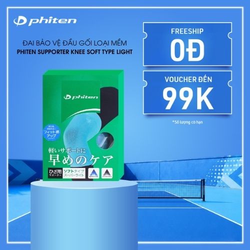 Đai Bảo Vệ Khớp Gối Loại Mềm Phiten Supporter Knee Soft Type Light