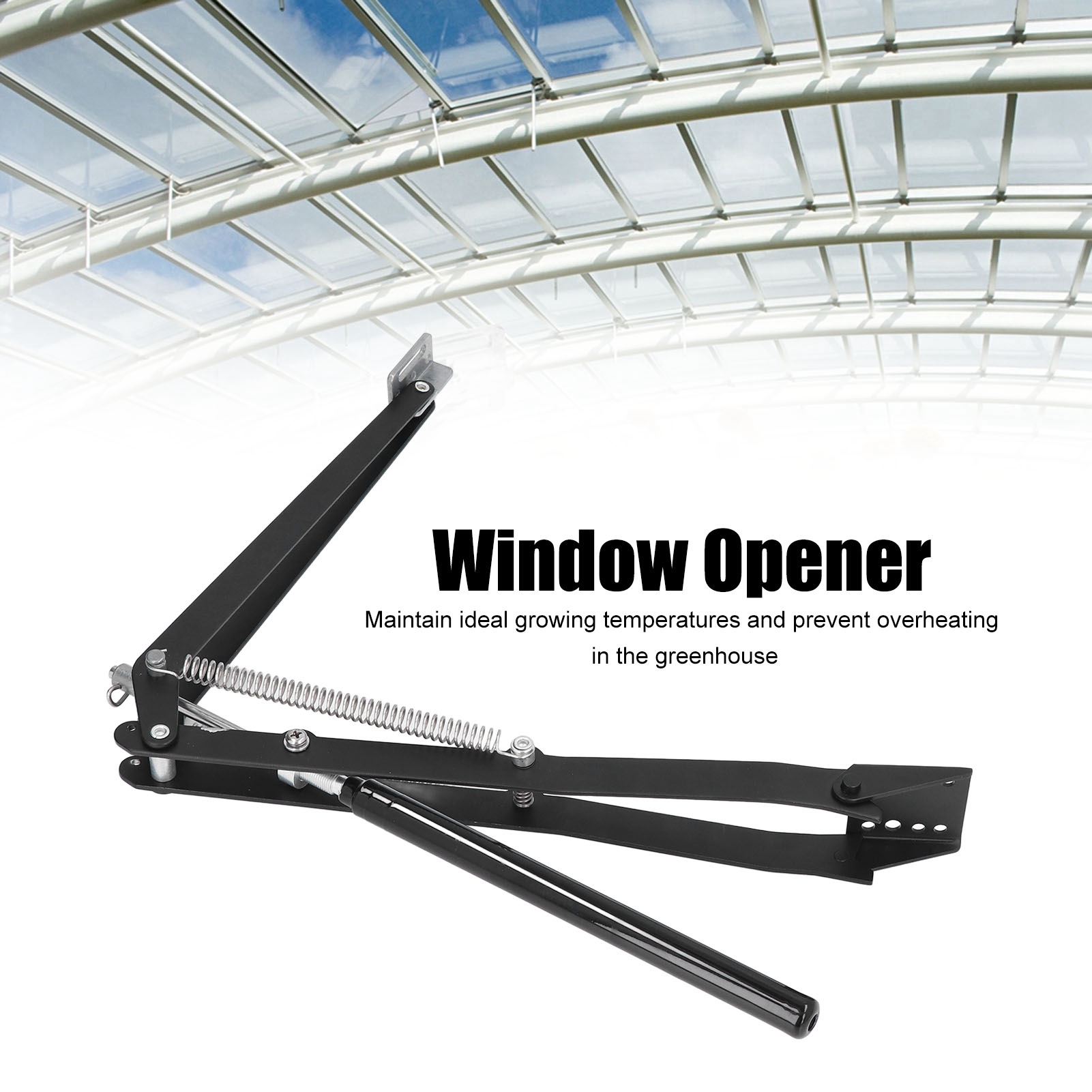 Acouto tự động Vent Opener nhà kính dụng cụ mở cửa sổ năng lượng mặt trời nhạy với nhiệt độ tự động Vent hai lò xo nhôm thông gió roof-nhà kính & phụ kiện