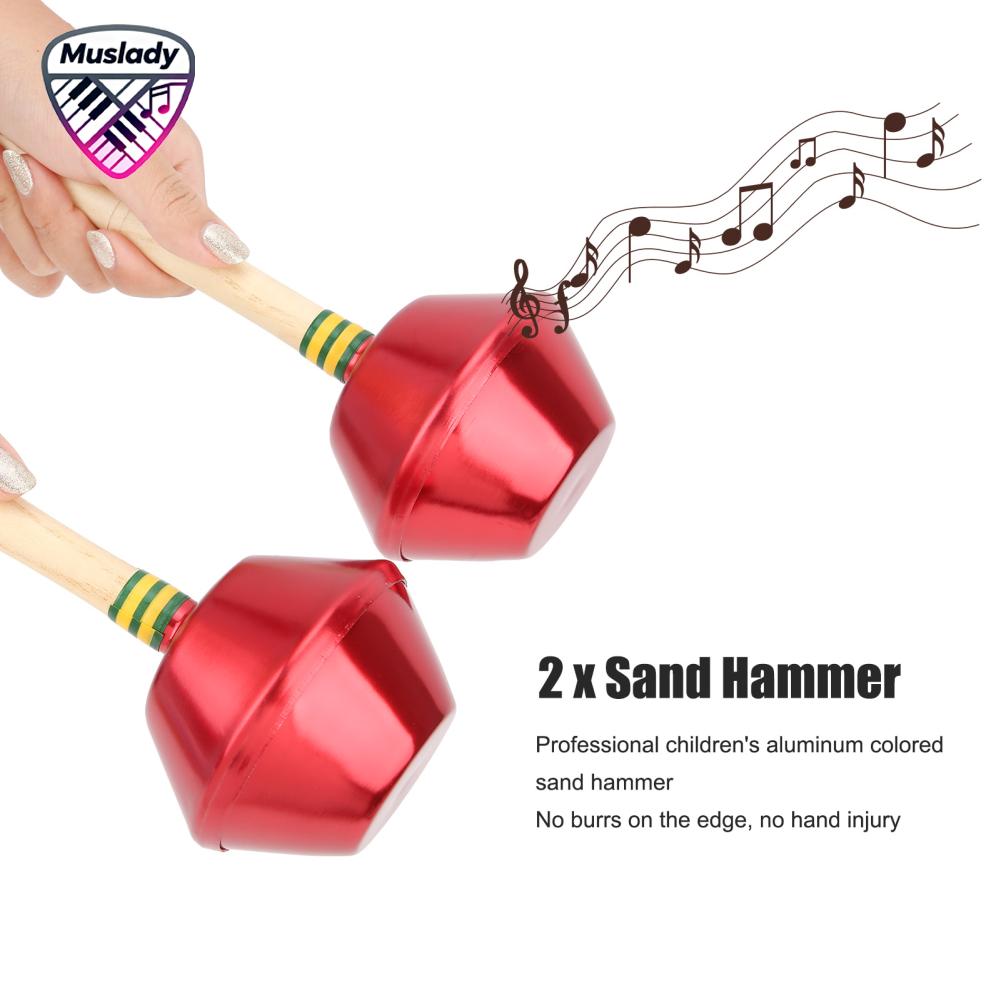 Muslady เชคเกอร์มือ ของเล่นค้อนทรายเพอร์คัชชันเพื่อการศึกษาเพื่อการแสดง ราคา 637 บาท*ส่งฟรี