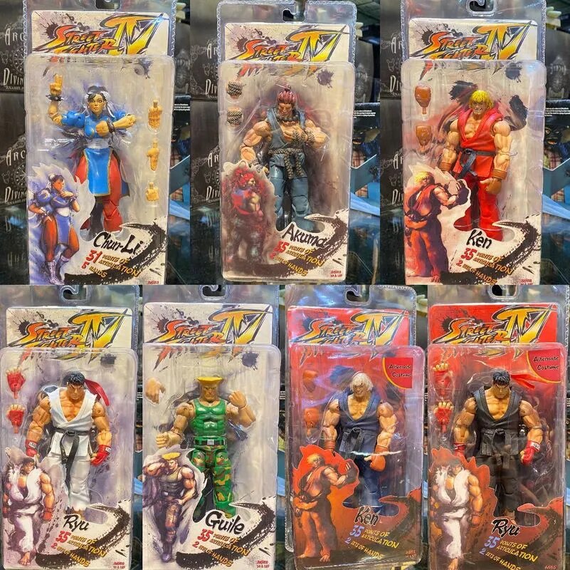 Street Fighter 4 Pcs/Lot Cammy White Chun Li Figurine SF Sutorito