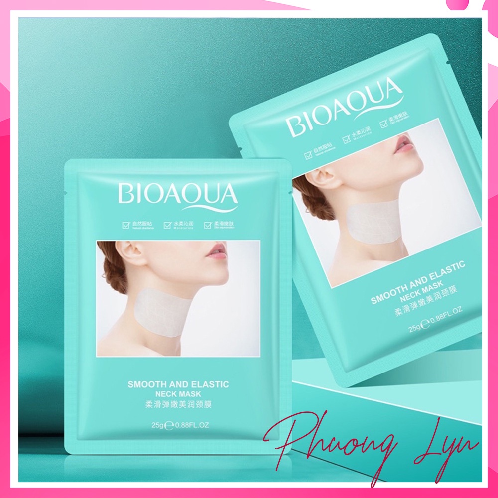 Mặt nạ bioaqua dưỡng da xoá nhăn vùng cổ neck mask 25g