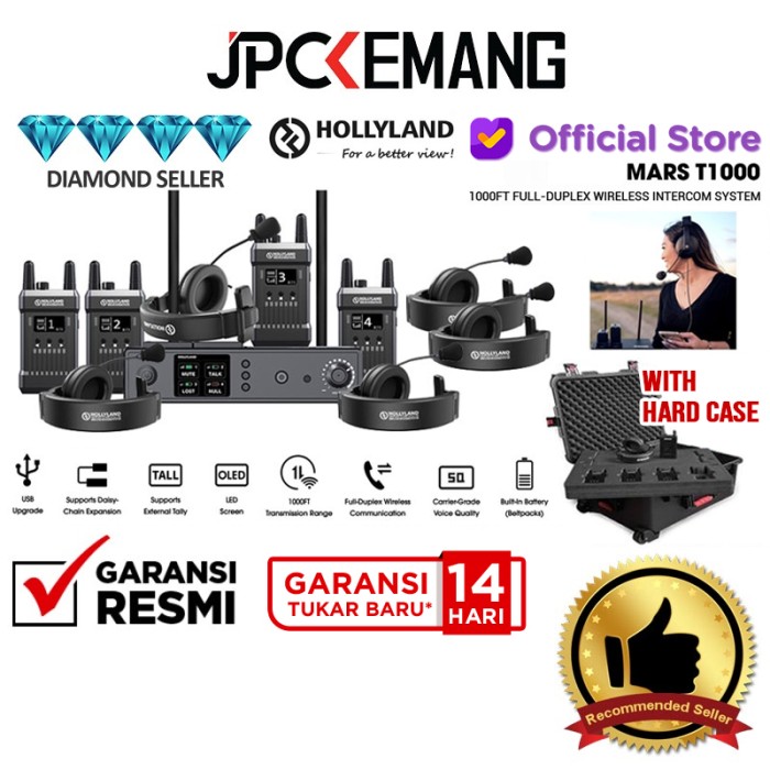 EARTEC UL5S 5-PERSON FULL-DUPLEX WIRELESS INTERCOM WITH 5 ULTRALITE-Shelishop13 Harga  34,728,000 Ringgit*Penghantaran Percuma