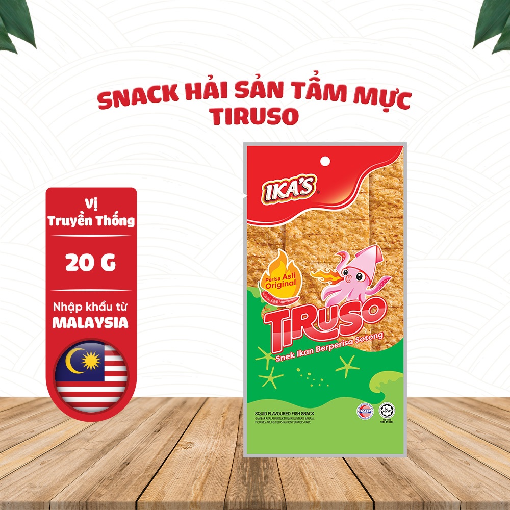 Snack Hải Sản Tẩm Mực Tiruso Gói 20G
