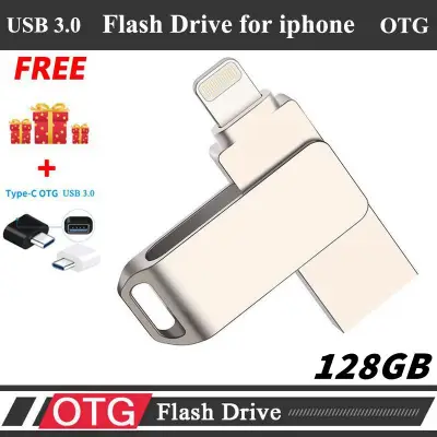 128/256GB Iphone OTG Pendrive Metal Waterproof USB Flash Drive for IOS 163264