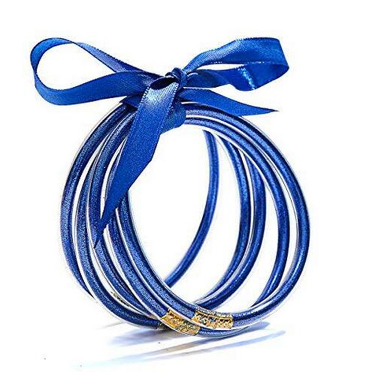 Ameesi Phụ Nữ Bộ vòng tay Long Lanh Đầy Thạch Vòng Đeo Bow-Knot Ribbon Thạch Vòng đeo tay Silicone Cô Gái thời trang nữ Cổ Tay Mặc phụ kiện trang sức