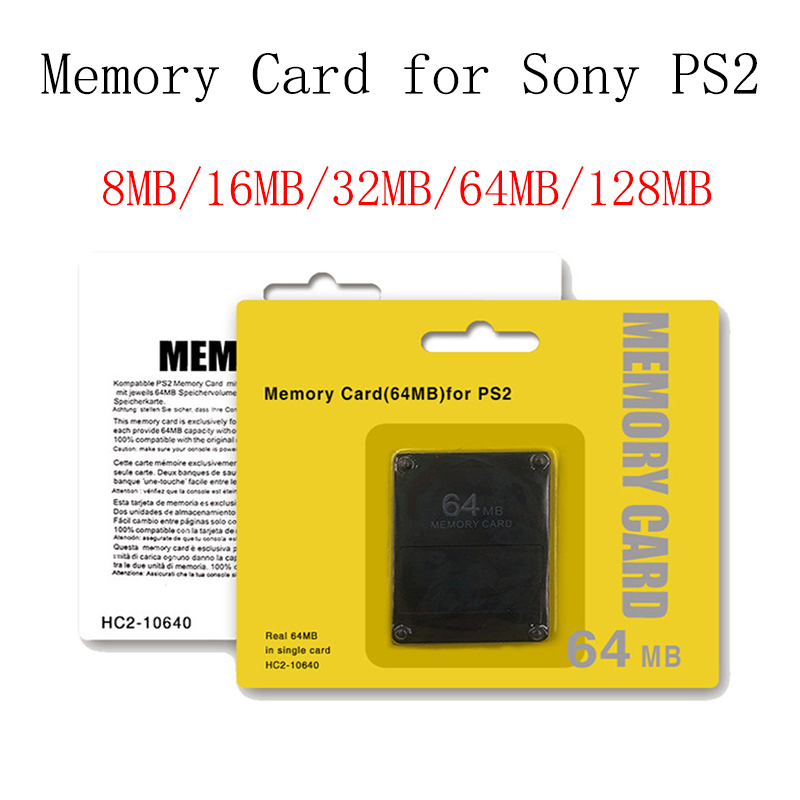 Cho Sony PS2 trò chơi Saver 8Mb 16Mb 32Mb 64Mb 128M bộ nhớ Thẻ mở rộng lưu trữ cho tiết kiệm dữ liệu cho Sony PS2 Bộ nhớ Thẻ