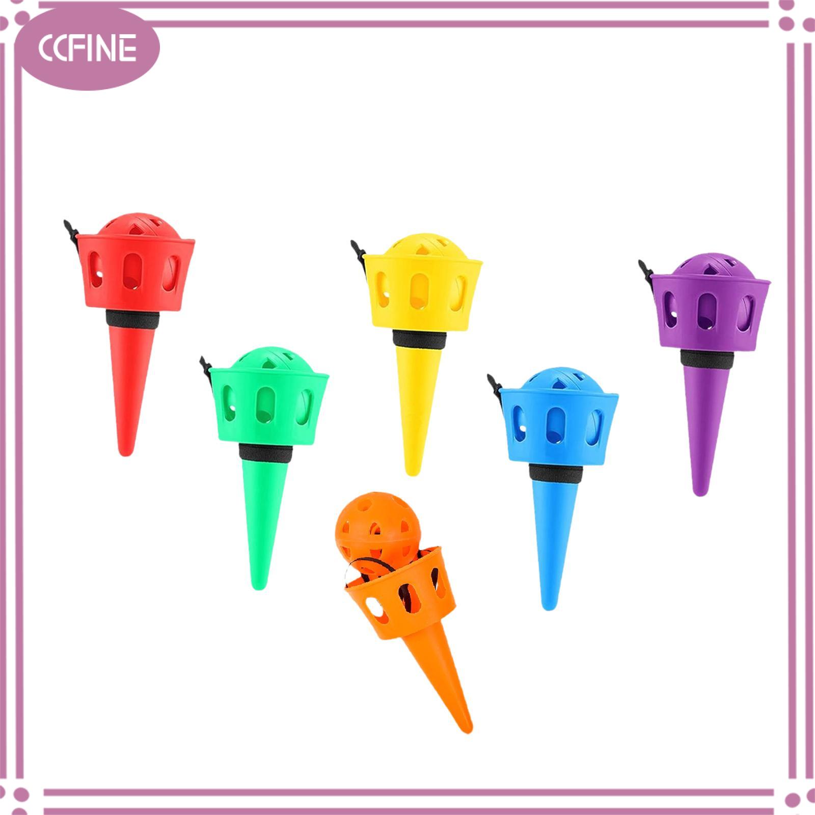 Ccfine 6 miếng trẻ em ném và bắt Bóng đồ chơi tiệc ngoài trời trò chơi phát triển kỹ năng cho sân bé trai và bé gái Tuổi 5 6 7 8 9 + sân sau bãi cỏ