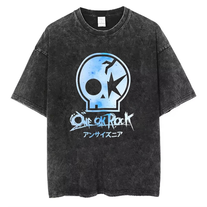 One Ok Rock Band 100% Cotton T-Shirt - Graphic Printed Men'S