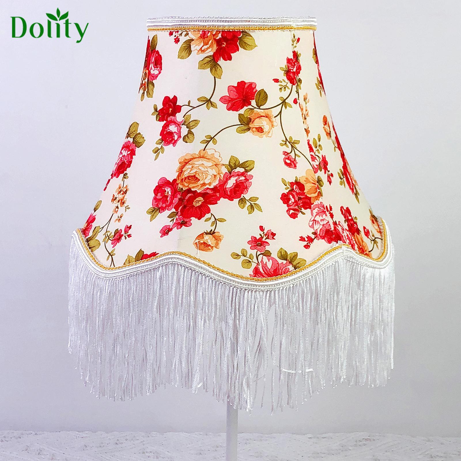 Dolity Lamp Shade with Fringe European Lampshade for Cafe Dining Room